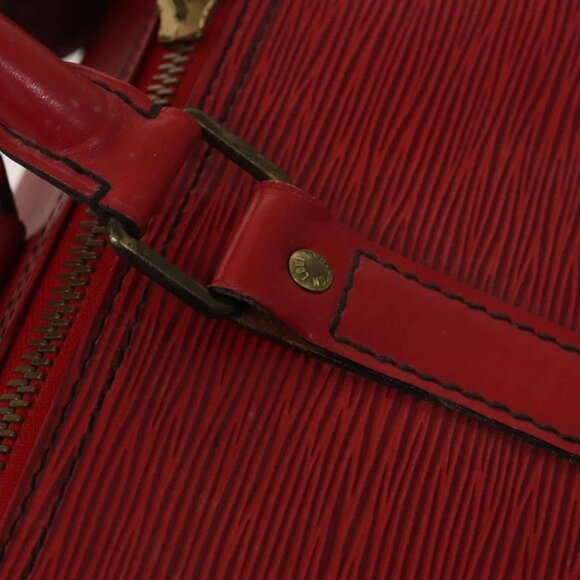 LOUIS VUITTON Epi Keepall 50 Boston Bag Red - Picture 11 of 16